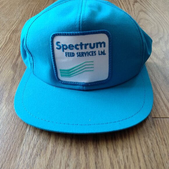 Vintage Trucker Hat Baseball Cap Full Back Snapback Farmer Spectrum Feed Service - Picture 2 of 9